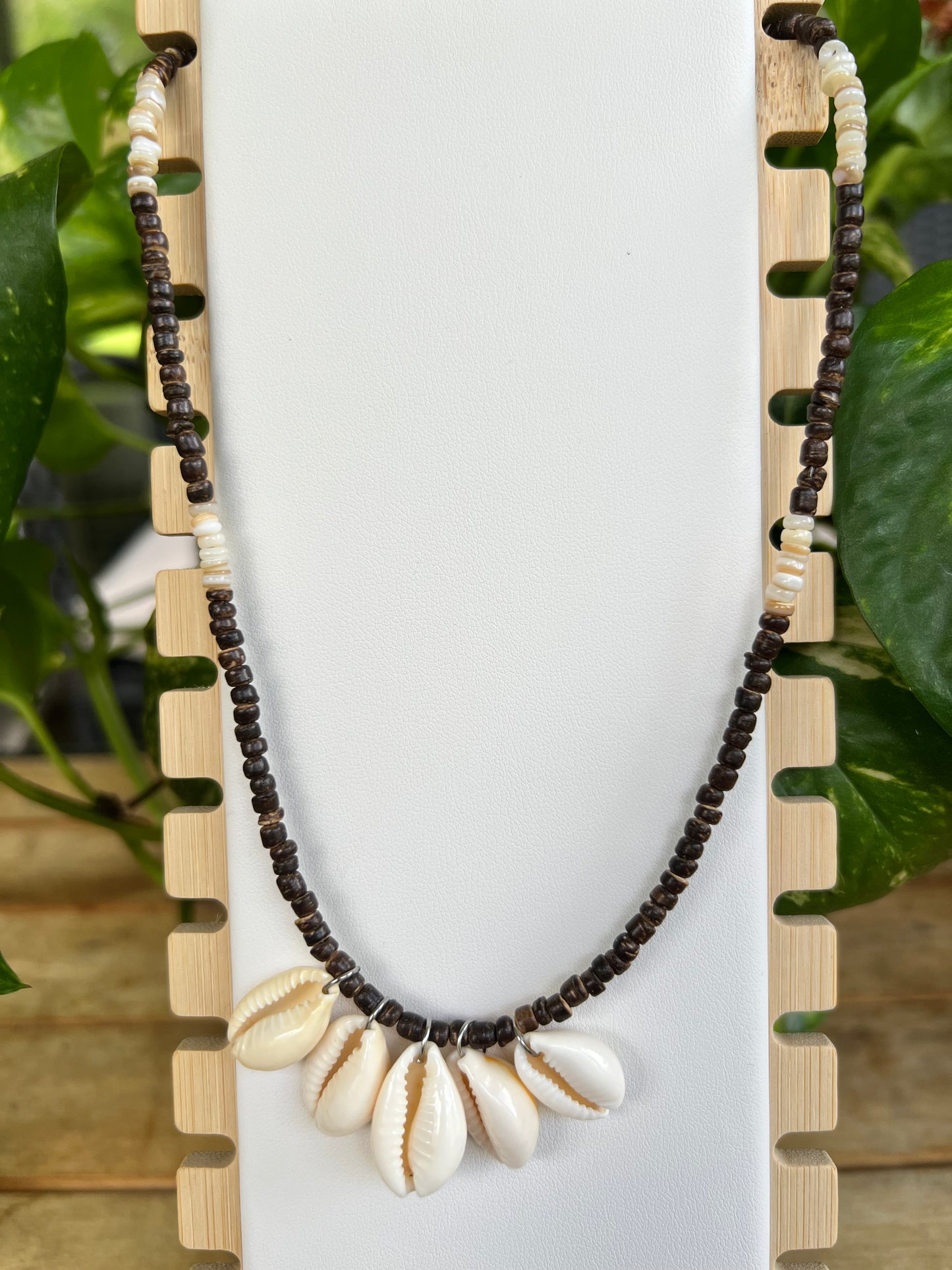 Coconut shell necklace