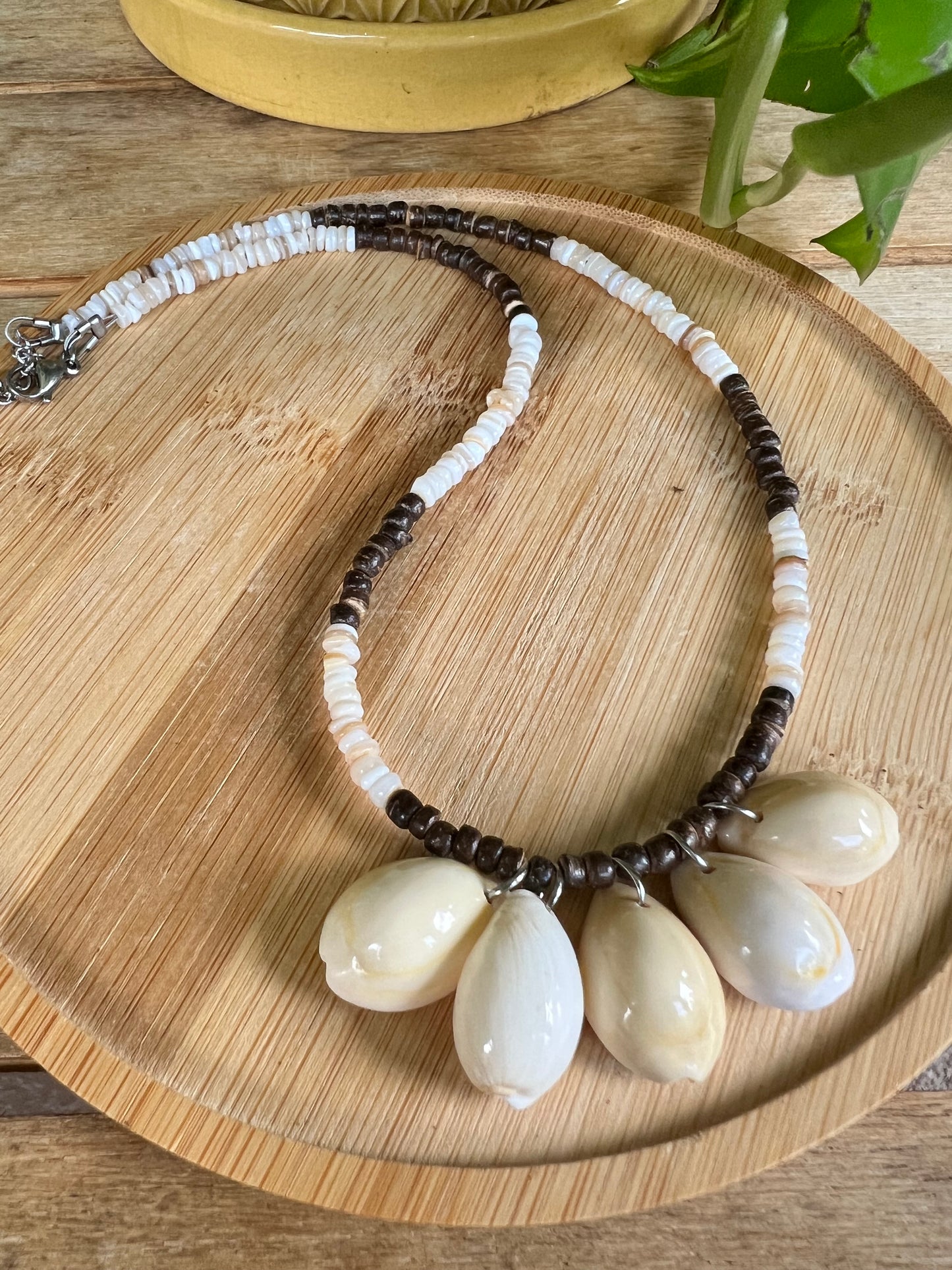 Coconut shell necklace